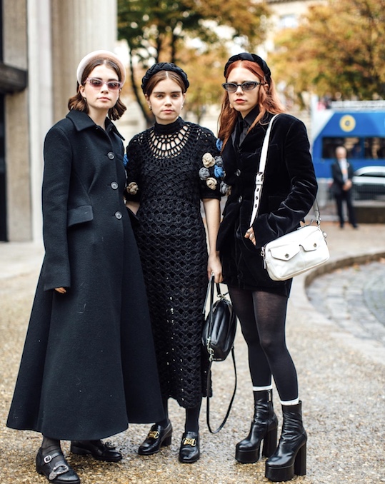 Total black look