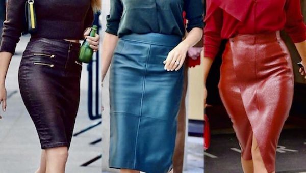 Celebrities' skirt look
